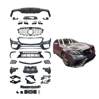 Car Facelift Body Kits PP Material Body Kits for Mercedes-Benz E-class W213 Modified to E63s AMG Front Bumper Rear Bumper