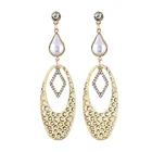 Fancy Earring Earrings Rhinestone Minimalist Fashion Fancy Loop Earring Custom Statement Earrings Rhinestone For Women