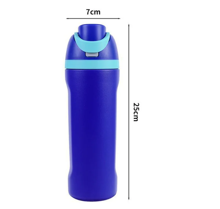 20 oz Double Wall Thermos Sport Gym 316 Stainless Steel Vacuum Flask Insulated Drink Water Bottle With Sports Flip Lid and Straw