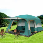 Family 2021 New Design 8-12 Person Large Family Portable Camping Tents For Outdoor Hiking
