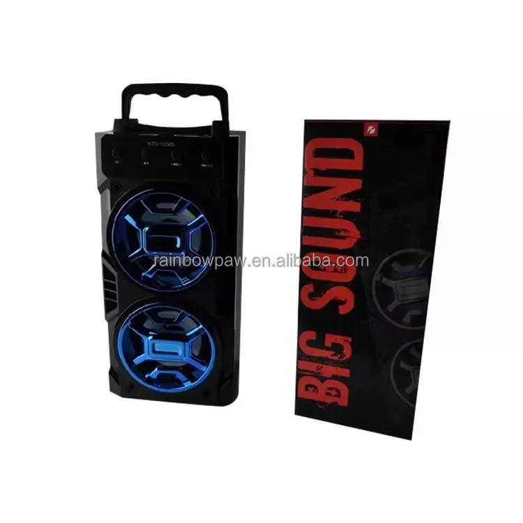 KTS Speaker KTS-1036S the Best Wireless Speaker Outdoor with Electroplating Speaker Frame