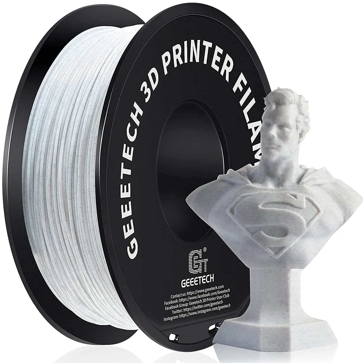 GEEETECH PLA Filament 1.75mm 3D Printer PLA Filament 1kg Spool 