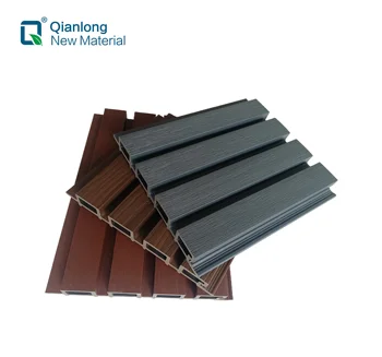 QLGK-013 219*26mm Indoor/outdoor Wood Plastic Composite Cladding Fluted Wall Board Wpc Interior Wall Panel