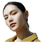 Gem Clear Crystal Earrings Green Gem Crystal Earrings Crystal Earrings Women
