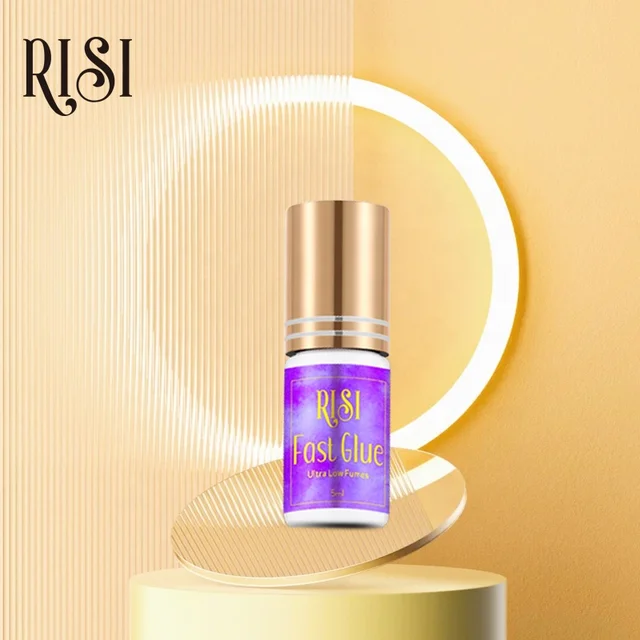 RISI Wholesale 0.5 Second Waterproof Eyelash Extension Glue 0.5 Dry Time High Humidity Or Individual Lashes