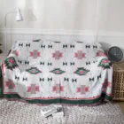 Native American Native American Aztec Quilted Throw Geometric Print Boho Tassel Blankets Sofa Cover
