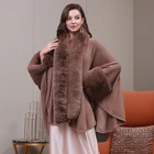 Cape High Quality Applique Warm Cape Poncho Shawl Elegancy Colores Poncho Winter Poncho Shawl
