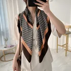 Silk Silk Custom Made Print Your Own Graceful Ladies Party Vintage Square Silk Scarves Satin Silk Scarf