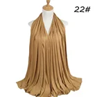 Women Spring Hot Sell Trend Muslim Modal Cotton Jersey Scarf 26 Colors Hijab Scarves For Women Girl