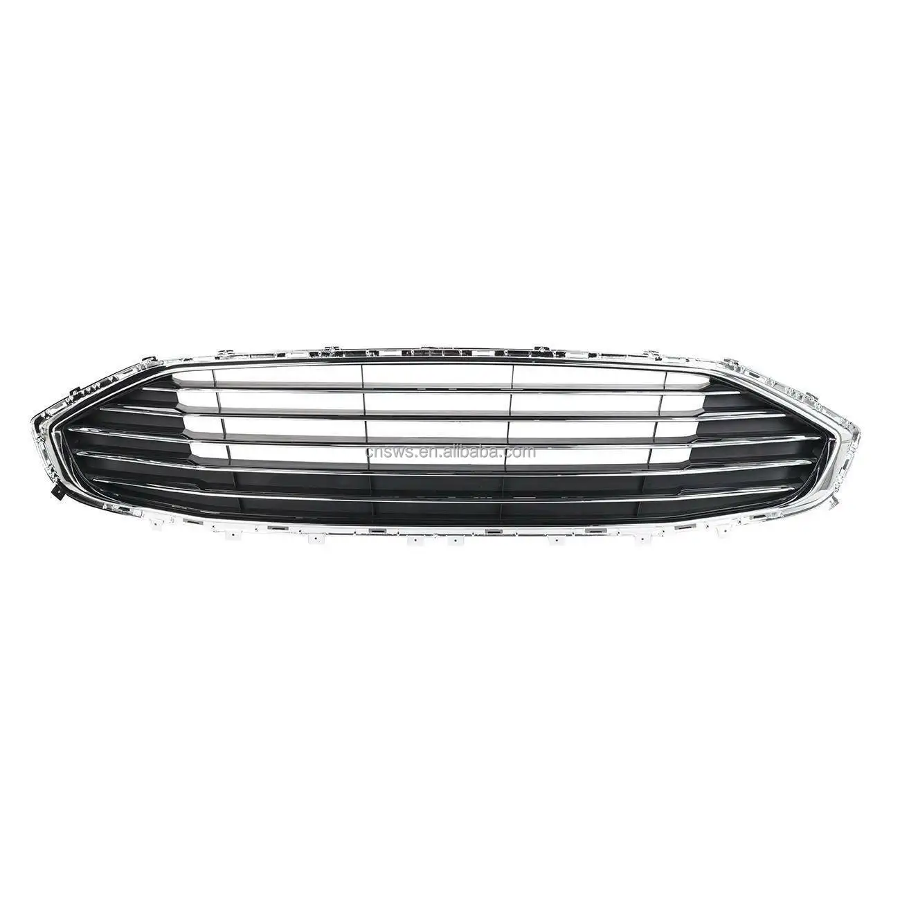 product car front body kit auto parts black chrome front bumper grille upper for ford fusion 2019 2020-37