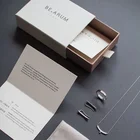 Box Jewelry FORTE Customized Hot Sale Paper White Drawer Packaging Boxes Ring Box Jewelry With Logo