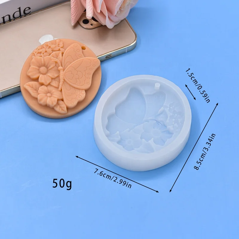 wholesale OEM round flower shapes silicone molds easy to off rose leaf shaped 3d Silicone Molds For soap making