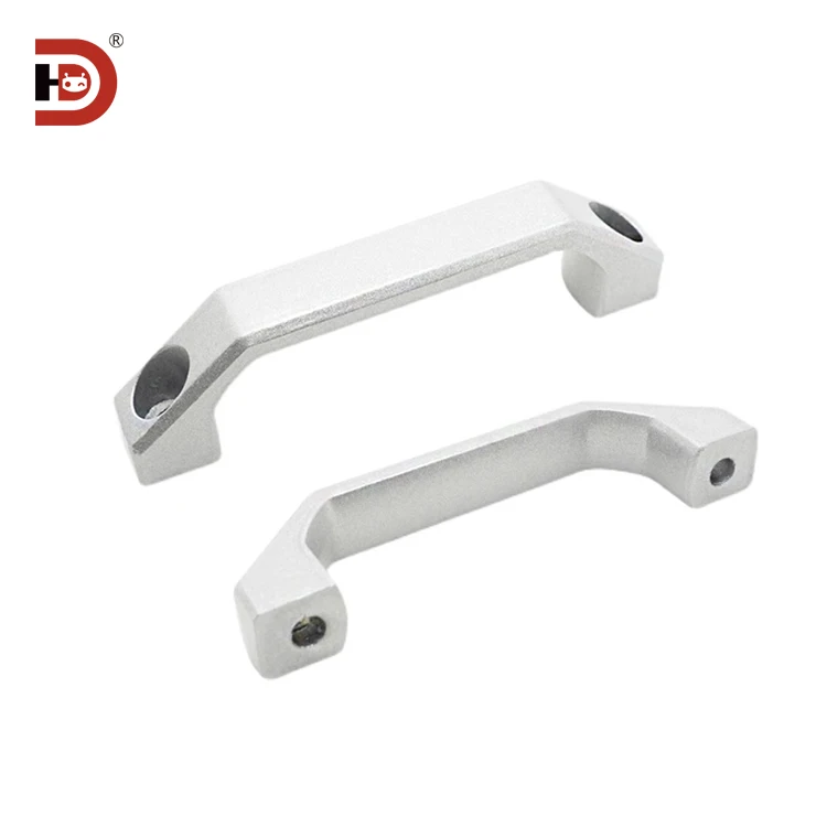 Aluminum Profile Accessories Cabinet Door Plastic square Handle/nylon Alloy Door Handle/drawer Buckle Hole Distance 90 120 180 factory