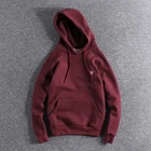 OEM Autumn Winter Plus Velvet Cotton Do Old Retro Hoodies Fashion Slim Pullover Hooded Sweater Men