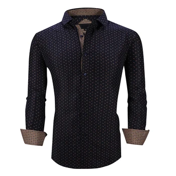 2021 New arrive fashion men's casual shirts OEM cotton shirt slim men shirts long sleeve