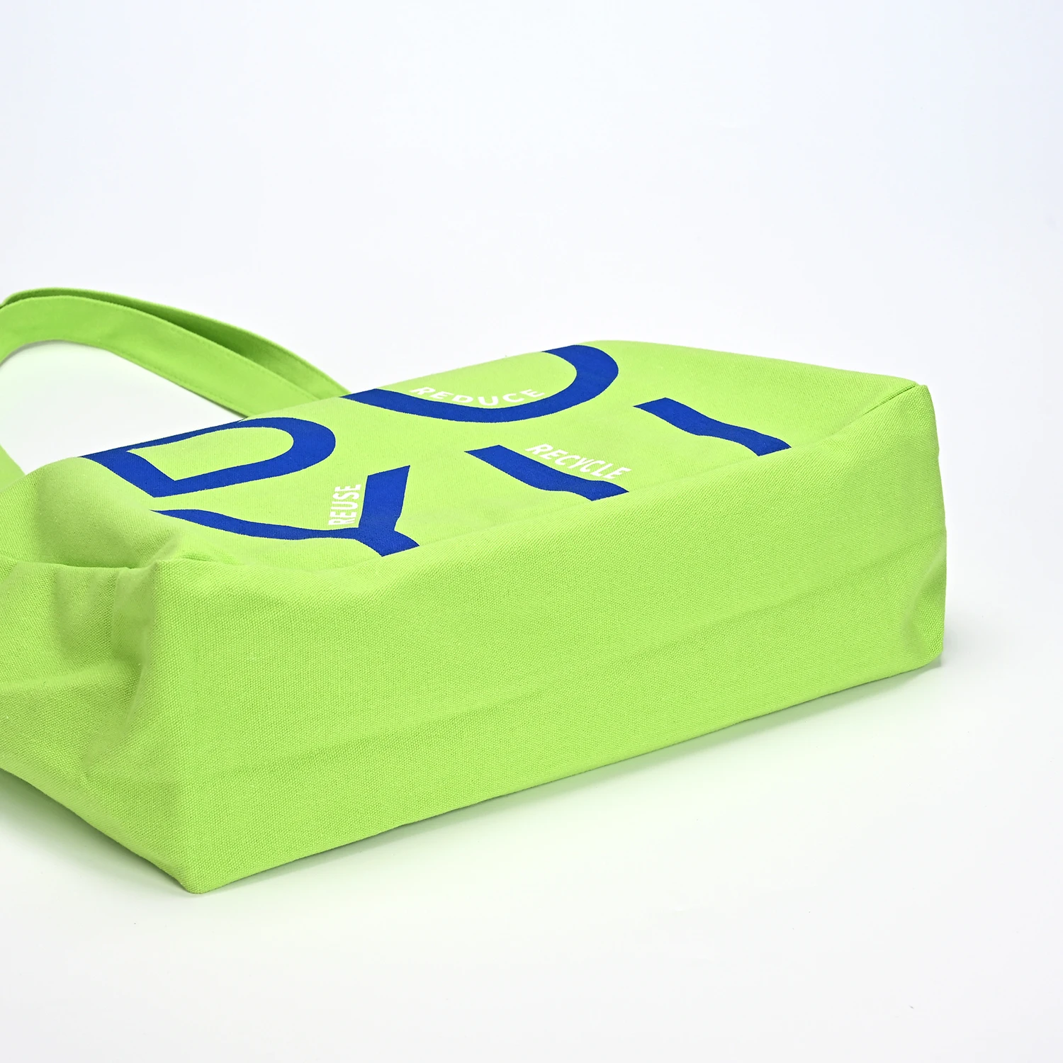 Hot Selling Customized Eco-Friendly GREEN Reusable Waterproof Cotton Bag Custom Shopping Recyclable Logo factory