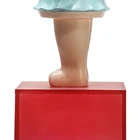 Crafts High Quality Vitality Girl Fiberglass Products Resin Crafts For Standing Statue Decoration