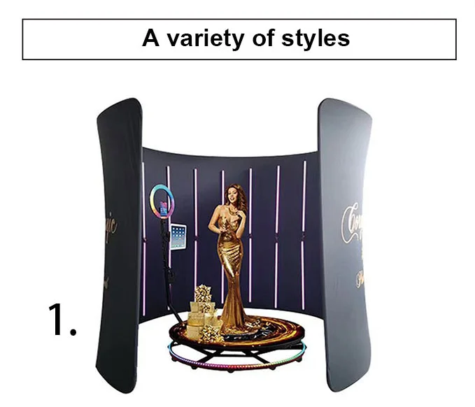 360 Overhead Photobooth Backdrop Display Stand for Decoration with RGB Light Heaa6978baca441489aea16a94d9219adM