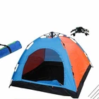 Family Blue Orange Hiking Family Beach Instant Pop-up Outdoor Waterproof Automatic Tent