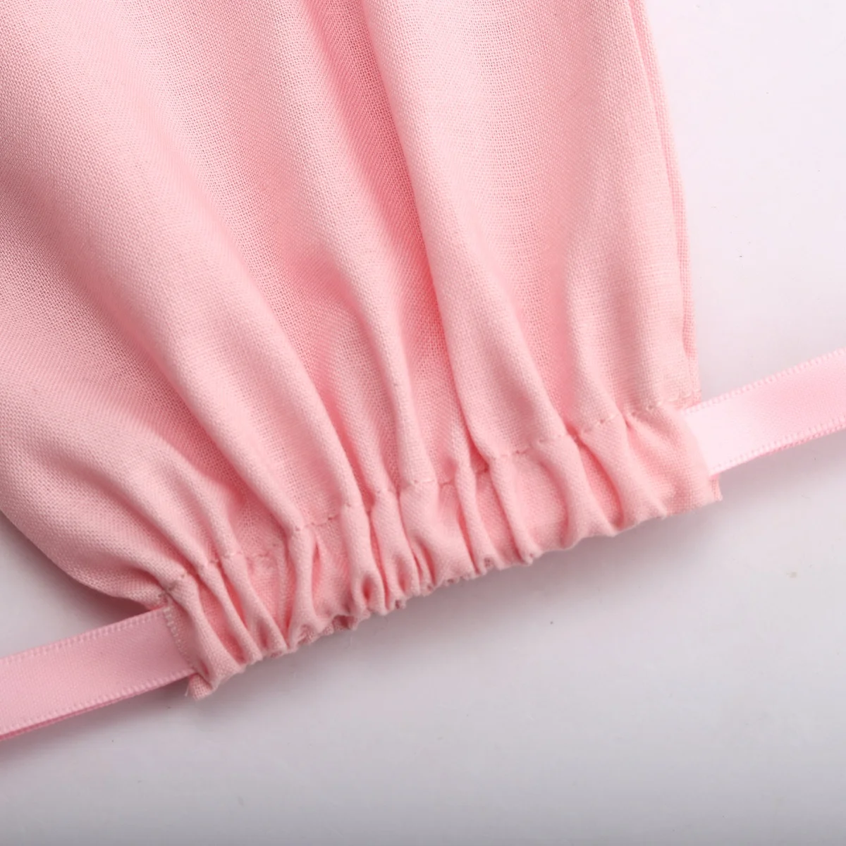 Reusable Pink 100% Linen Drawstring Bag For Skin Eco-Friendly Cotton Muslin Wedding Favor Gift Dust Bag Linen Pouch