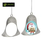 Bell Sublimation Blank Metal Christmas Bell Ornament