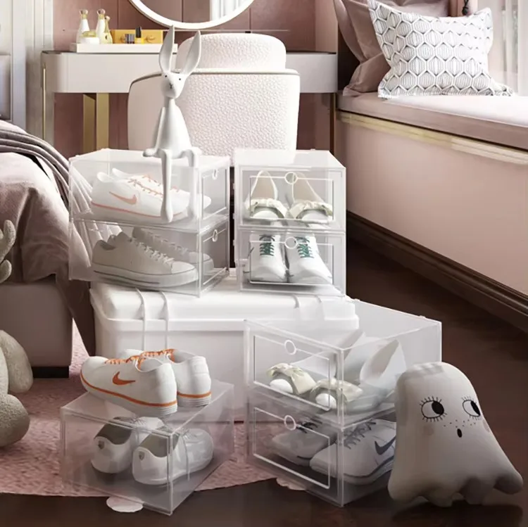 Wholesale Luxury Foldable Sneaker Boxes Large Capacity Creative Shoe Storage with Personalized Design supplier