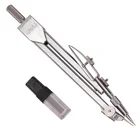 Compass Drawing Compass 2PCS Set Metal Math Drawing Compass School Compass With Lead Core