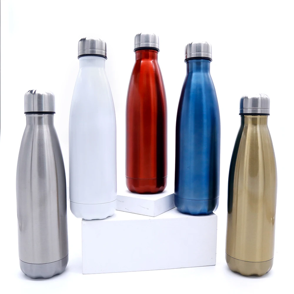 0.5L Stainless Steel Flask Insulated Vacuum Thermos Camping Hiking Hot Cold Cup 