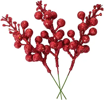 Amazon style Artificial Berry Stems for Christmas Tree Decorations Crafts Holiday and Home Decor