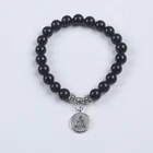 Bead Stone Bracelet Hot Sale Chakra Yoga Healing Stone 8mm Natural Round Stone Beads Bracelets For Human