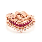Snake Ring Snake Gemnel Wholesale 2020 Jewelry Gold Plated Fashion Snake Women Ring Set
