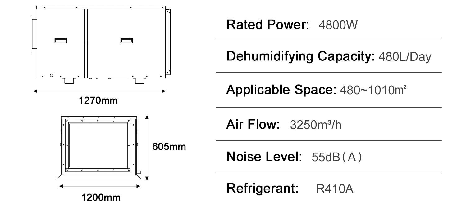 Air Purifier, DY-C480DZ, 480L, Ceiling - detail 4
