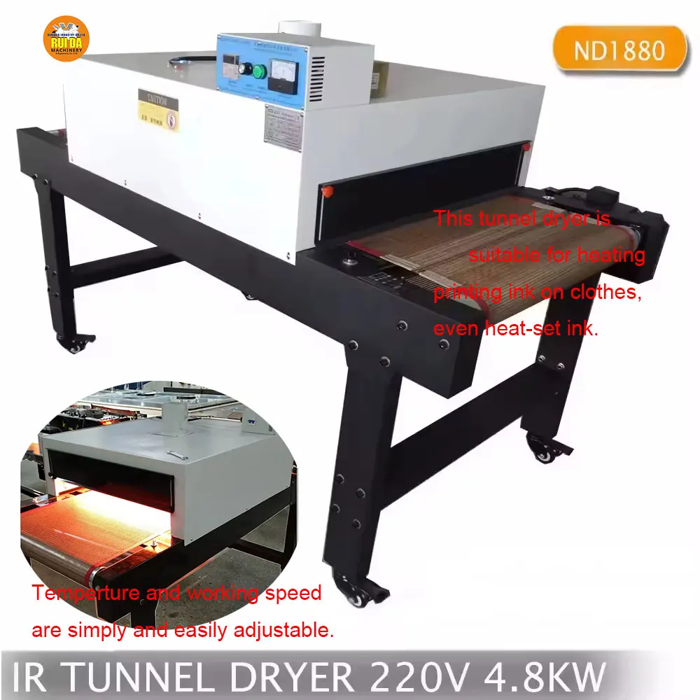 product screen printing conveyor dryer tunnel type conveyor belt drying machine for t shirt ink drying machine-2