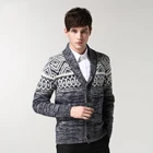 Down Sweater Quality Sweater Fashion OEM Turn Down Collar 100% Acrylic Mens Button Up Cardigan Sweater