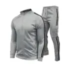 Men Mens Tracksuit 2021 Wholesale Custom Plain Black Zip Hoodie Tracksuit Men Sweatsuit Jogging Suit