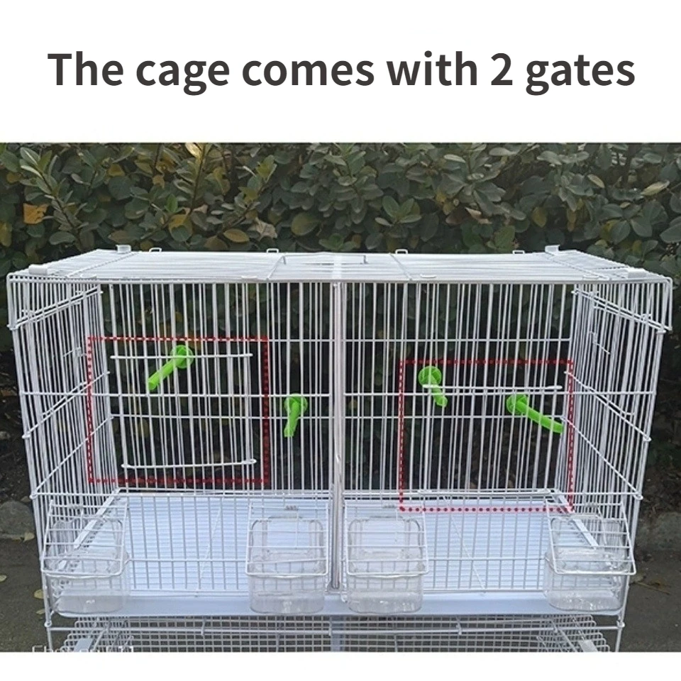 Manufacturers Wholesaler Bird Matching Cage Breeding Cage Encryption Thickened Parrot Hibiscus Parrot Bird Cage