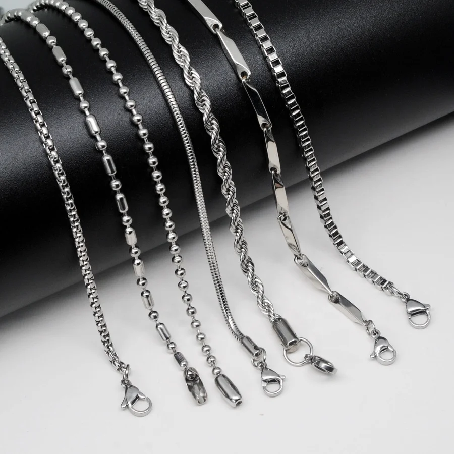 Stainless Steel Silver Gold Necklace 