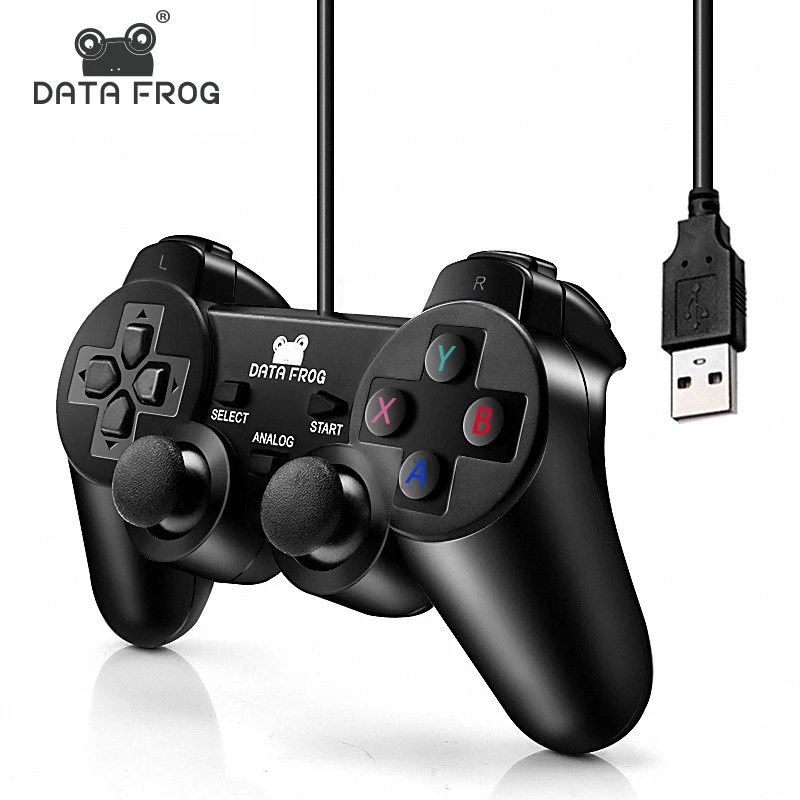 partij vezel Ritueel Data Frog Wired Game Controller Gaming Joypad Joystick For Computer Usb  Gamepad For Pc Laptop Vibration Gamepads For Window 7&10 - Buy Gamepad For  Pc Computer,Gamepad Controller Pc,Pc Joystick Gamepad Product on