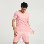 Summer Short Shirt Summer Custom Men Summer Sport Tracksuit Beach Wear Short T Shirt Set Shorts 2 Piece Tracksuit