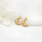 Pendant Jewelry Trendy Pendant New Design 14K Gold Plated Moon Charm Pendant For Jewelry Making
