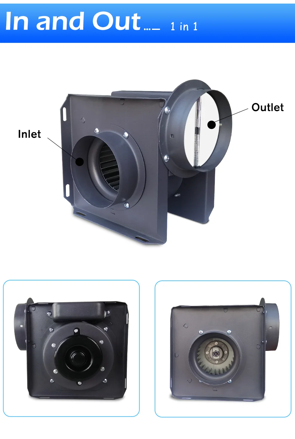 Inline Duct Fan, Brushless, 28dB-A - detail 6