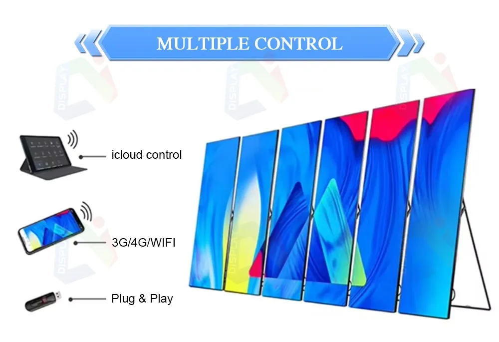 Factory High Quality Ultra-Thin Indoor LED Poster Display Screen Popular Advertising Video Wall and Display Machine for Private factory