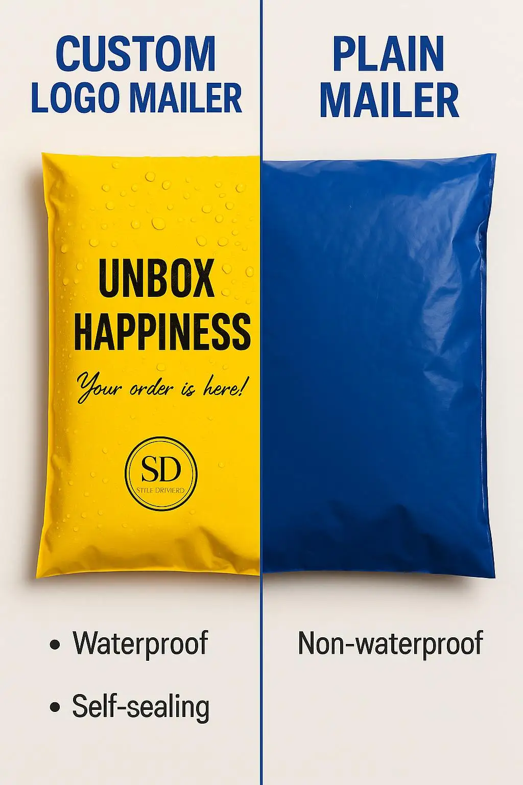 Custom Logo Waterproof Tear-Proof Self-Adhesive Poly Mailer Bag for E-commerce and Apparel Shipping - detail 6