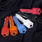 Key New Arrival Metal Key Shaped Outdoor Keyring Fold Opener Pocket Multi Tool Keychain Knife