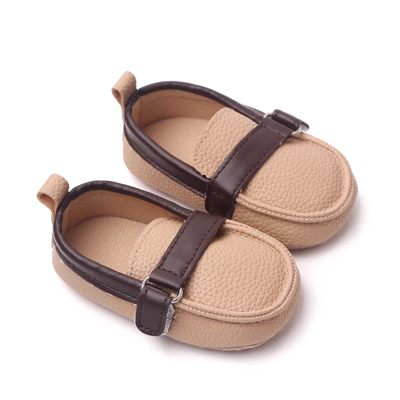 Spring and Autumn Leather Texture Fashion Baby Casual Toddler Leather Shoes supplier