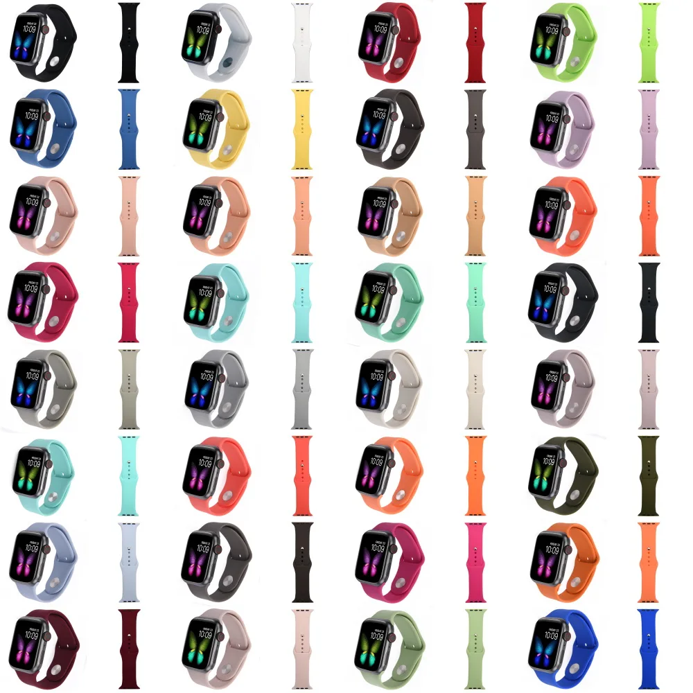 2025 38MM-44MM Replaceable Watchband Magic Silicone Strap Band Elegant resin watch for