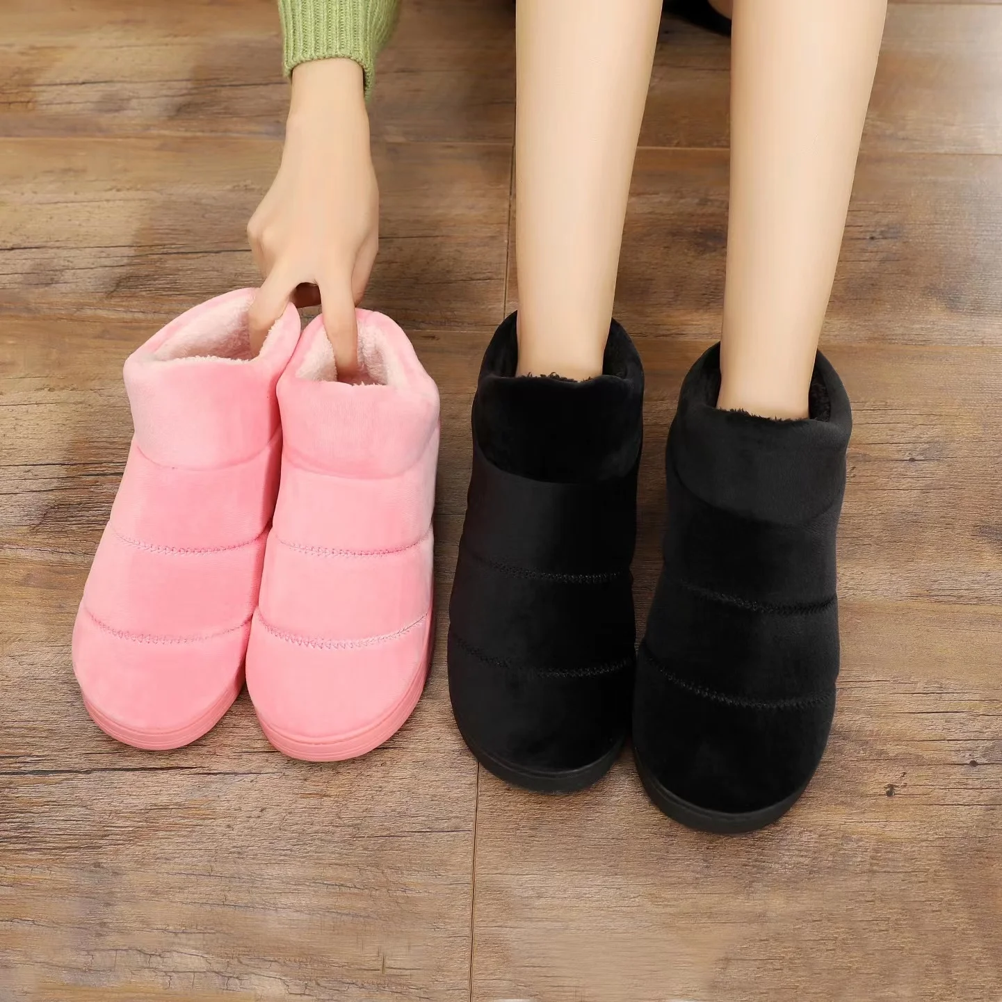 Hot Selling Indoor Women Slippers Warm Winter Rechargeable Heated Shoes Nonslip Heating Cotton Shoes