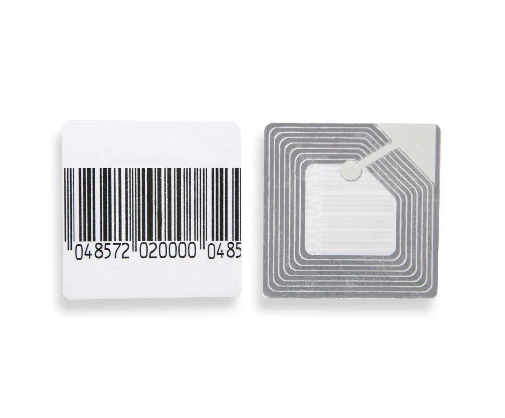 40MM SECURITY 1000PCS TAG EAS RF 8.2MHz CLEAR ROUND SOFT LABEL 