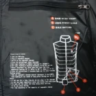 Hoodie Jacket New Design Self-heating Nylon Padded Hoodie Jacket Power Bank Padded Bomber Jacket