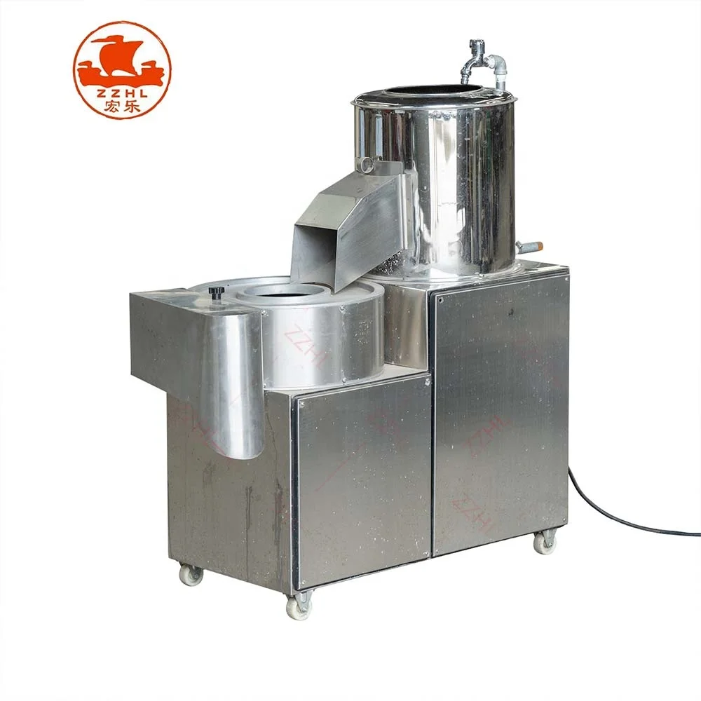 Automatic Strip Cutter Mini Chips Cut Potato Washing Peeling Cutting Machine Price factory